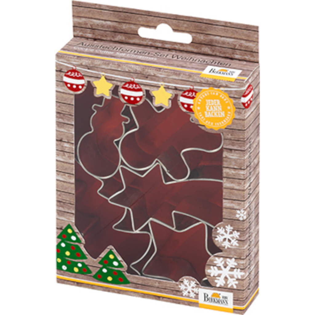 Set forme prajitura, Birkmann, cu motive de Craciun